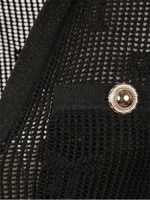 Abito midi con fiocco SELF PORTRAIT | PF25047MBLACK